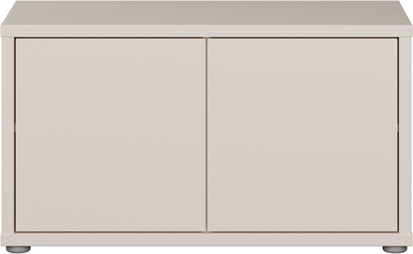 Forte ALICE SPRINGS Sitzbank 70 80, moderne Sitzbank mit Stauraum, 2-türig, Holzwerkstoff, Kaschmir Beige, 74,5 cm breit x 41,5 cm hoch x 34,9 cm tief Bild 2
