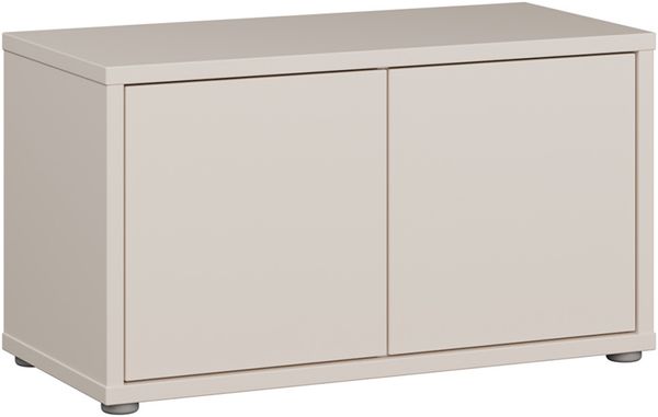 Forte ALICE SPRINGS Sitzbank 70 80, moderne Sitzbank mit Stauraum, 2-türig, Holzwerkstoff, Kaschmir Beige, 74,5 cm breit x 41,5 cm hoch x 34,9 cm tief Bild 3