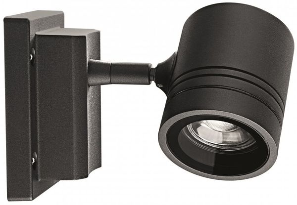 Heitronic Nr. 500052-HE Wandleuchte Borneo 1-flammig anthrazit GU10 IP65