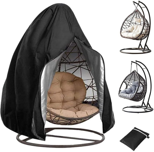 Groß Hängesessel Abdeckung 230x200CM, Wasserdicht Atmungsaktiv UV-Schutz