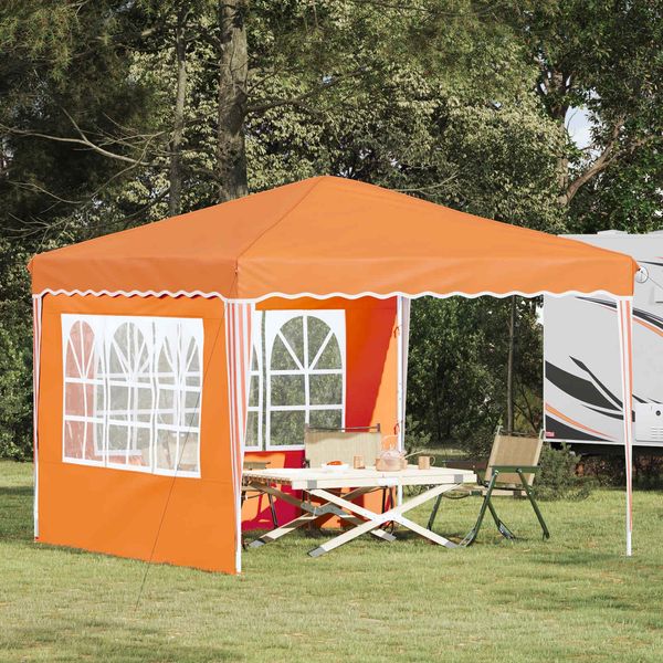 vidaXL Pop-up Partyzelt 288 x 288 x 245 cm Orange Oxford-Stoff 42019767