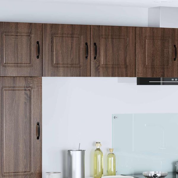 vidaXL Geschirrspülerfront Kalmar 2 pcs Braun Eichen-Optik 884529