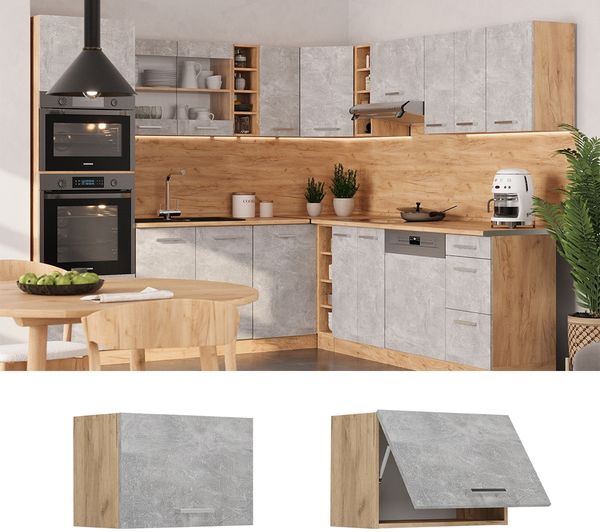 Hängeschrank R-Line Beton 60 cm Flach Vicco Bild 2