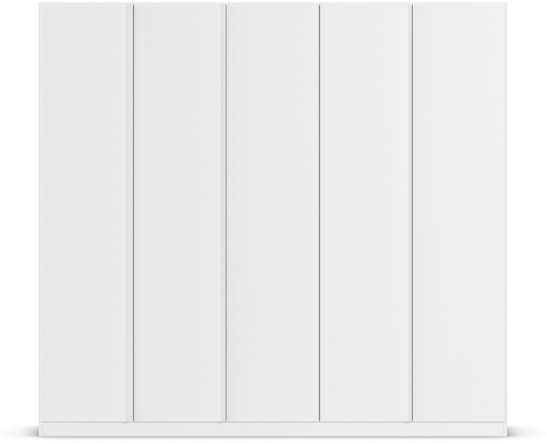 Drehtürenschrank >Monostar< in alpinweiß aus Holzwerkstoff - 226x210x54cm (BxHxT) Bild 2