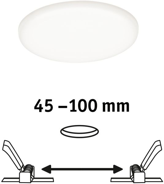 Paulmann No. 92391 LED Einbaupanel Veluna VariFit IP44 125mm 4.000K