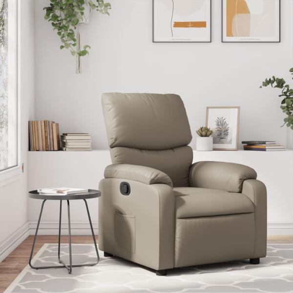 vidaXL Relaxsessel Cappuccino-Braun Kunstleder 373440