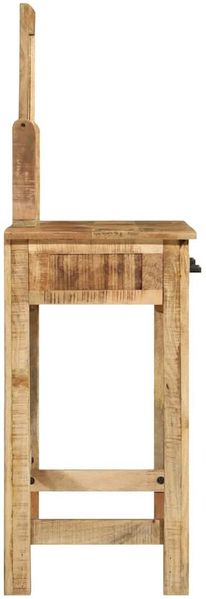 vidaXL Schminktisch Braun 100 x 40 x 120 cm Massivholz Mango 374096 Bild 6