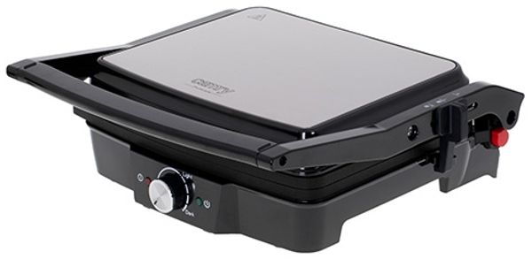Camry CR 3053 Kontakgrill 2500 W - verstellbare Plattenneigung & Antihaft - Silber