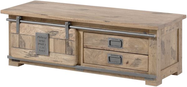 Garderobenbank Mango 120x45x40 whitewash lackiert RAILWAY #3011