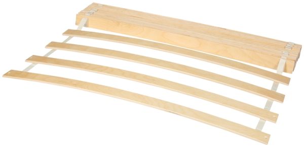Rolllattenrost Basic 90 x 200 cm Holz honig - Material: massiv Buchenholz - Babypark. de