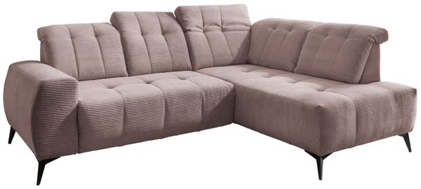 Ecksofa Sano Breitcord mit Elektrofunktion von Benformato Bild 2
