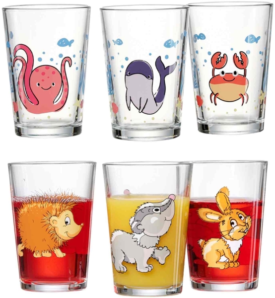 Ritzenhoff & Breker Meeres- und Waldtiere Kinderbecher Set 6-teilig
