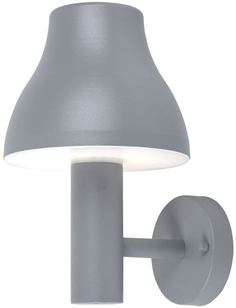 LED Down Wandleuchte, ALU, grau, H 29 cm, SOFIA