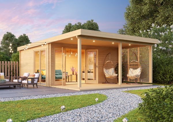 Fjordholz Gartenhaus Modell Kaarlo 70 Kiefer