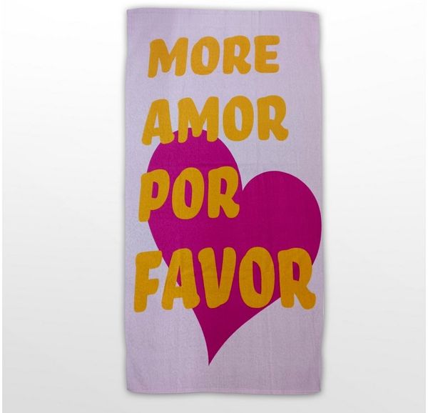 More Amor Por Favor Kinder Strandtuch Badetuch für Strand und Schwimmbad 180x100 cm