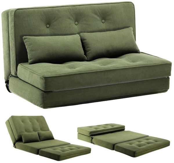 COMHOMA Kindersofa Schlafsofa Bodensofa Klappbar Bodensessel mit Schlaffunktion bettsofa