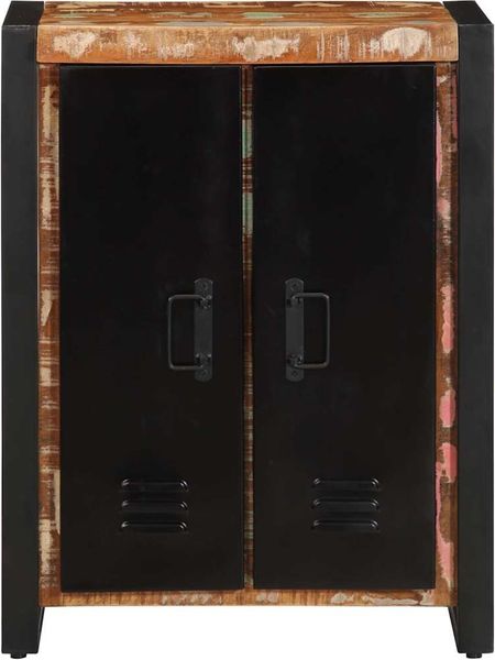 Sideboard, Kommode Mehrfarbig 55x35x70 cm Altholz Massiv j1870p