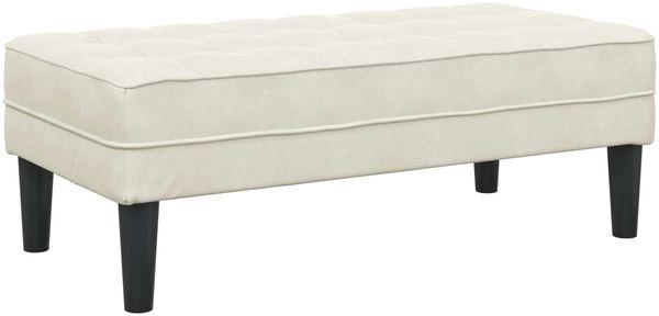 vidaXL Sofa Set mit Kissen 2 pcs Creme Polyester 3329272 Bild 4