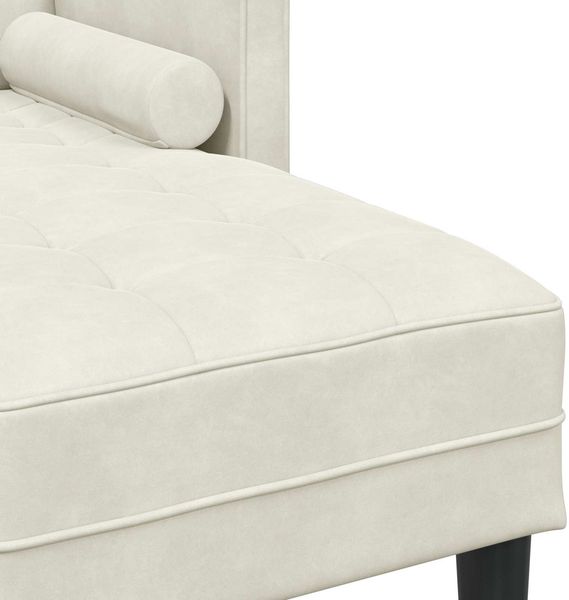 vidaXL Sofa Set mit Kissen 2 pcs Creme Polyester 3329272 Bild 7