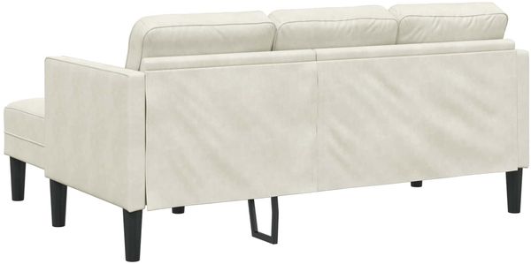 vidaXL Sofa Set mit Kissen 2 pcs Creme Polyester 3329272 Bild 6