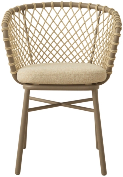 Micadoni Outdoor Stuhl Canar Beige