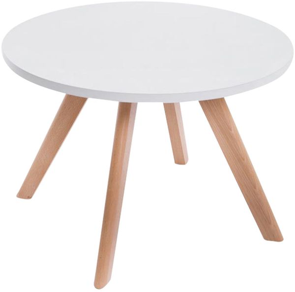 Couchtisch VEGA - 60 x 60 x 40 cm, Holz, Natura | Beistelltisch Kleiner Tisch Wohnzimmer