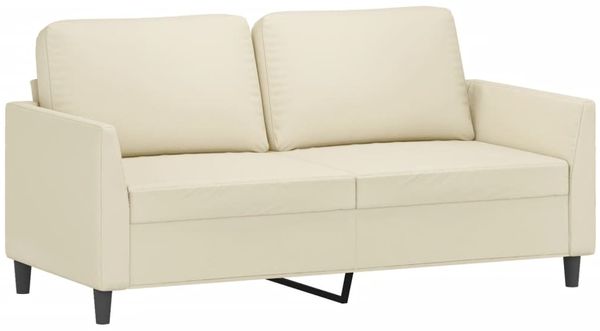 vidaXL 2-Sitzer-Sofa Creme 140 cm Kunstleder 359334 Bild 2