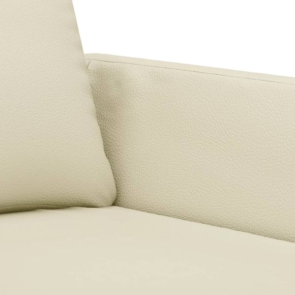 vidaXL 2-Sitzer-Sofa Creme 140 cm Kunstleder 359334 Bild 6