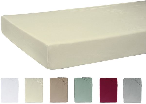 beties Spannbettlaken BasicSoft, Jersey, Gummizug: rundum, (1 Stück), Baby-Spannbetttuch 40x90 für Stubenwagen, Babywiege, Beistellbett usw.