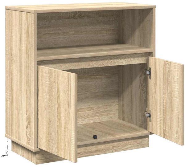 vidaXL Sideboard, mit LED, Holzwerkstoff Sonoma-Eiche, 71 x 34,5 x 75 cm Bild 7