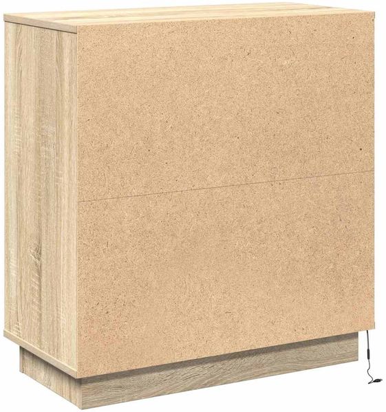 vidaXL Sideboard, mit LED, Holzwerkstoff Sonoma-Eiche, 71 x 34,5 x 75 cm Bild 10
