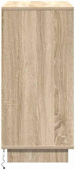 vidaXL Sideboard, mit LED, Holzwerkstoff Sonoma-Eiche, 71 x 34,5 x 75 cm Bild 9