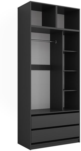 Kleiderschrank Elmo Anthrazit 50 x 40 cm 3er Set Vicco