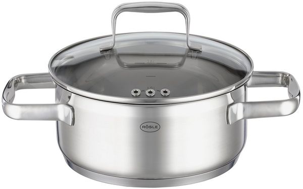 Rösle CHARM Edelstahl Bratentopf mit Deckel Ø20cm