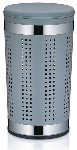Sitz-Wäschebox 'SEVILLA' mit Sitzkissen, hellgrau matt, 60,5 x 35 x 35 cm