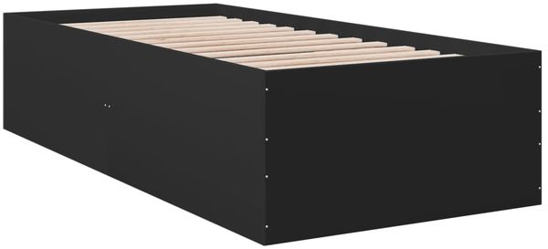 vidaXL Bettgestell Schwarz 100x200 cm Holzwerkstoff 3280959 Bild 6