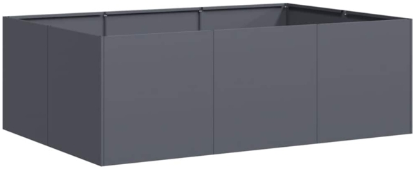 vidaXL Pflanzkübel Anthrazit 120x80x40 cm Stahl 860747