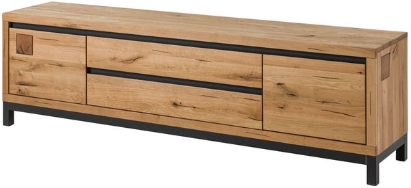 TV-Board Wildeiche 190x40x56 natur geölt VILLANDERS #153