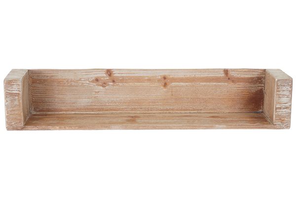Wandregal HWC-A15, Hängeregal Bücherregal, Tanne Holz rustikal massiv MVG-zertifiziert ~ 80cm Bild 2