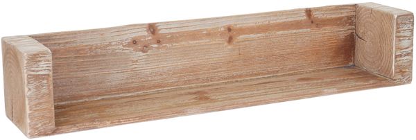 Wandregal HWC-A15, Hängeregal Bücherregal, Tanne Holz rustikal massiv MVG-zertifiziert ~ 80cm Bild 5
