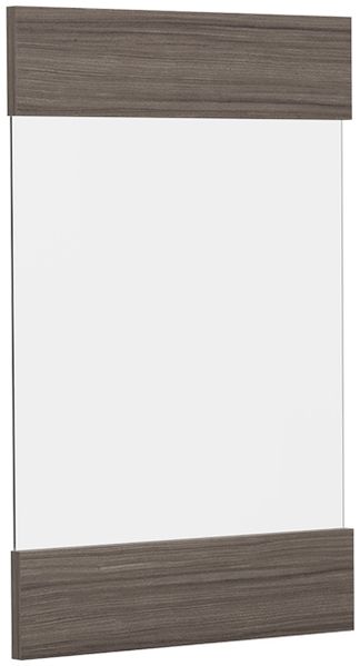 Küchenfront R-Line Edelgrau 39.6 x 59 cm Möbelfront für den Hängeglasschrank Vicco