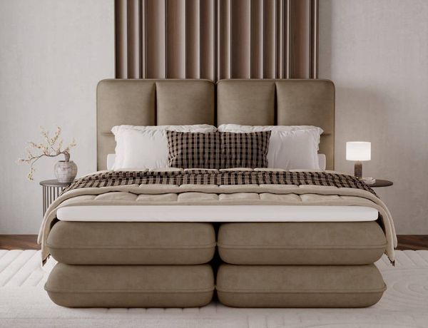 Boxspringbett Tonila von Eltap Aura Mikrofaser | Bettkasten | Topper