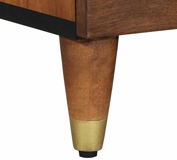 vidaXL TV-Schränk Honigbraun 70 x 33 x 46 cm Massivholz Mango 4018737 Bild 8