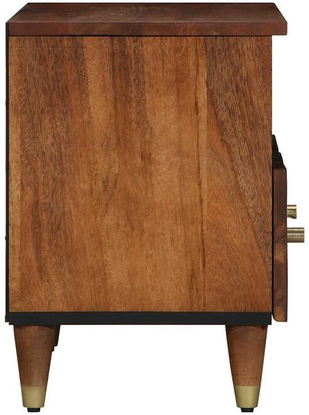 vidaXL TV-Schränk Honigbraun 70 x 33 x 46 cm Massivholz Mango 4018737 Bild 4