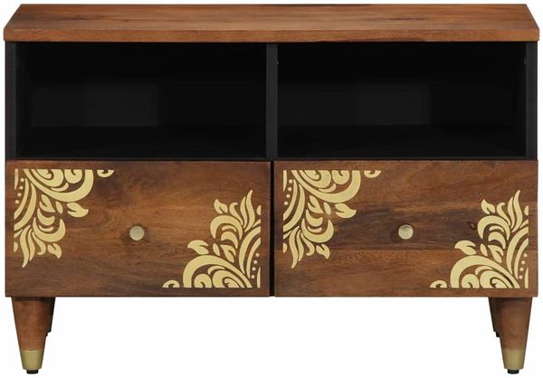 vidaXL TV-Schränk Honigbraun 70 x 33 x 46 cm Massivholz Mango 4018737 Bild 3