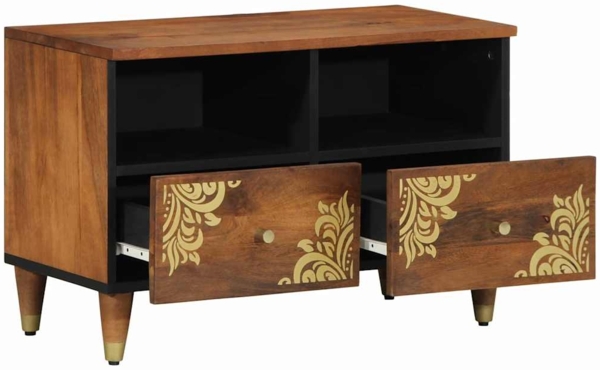vidaXL TV-Schränk Honigbraun 70 x 33 x 46 cm Massivholz Mango 4018737
