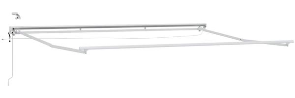 vidaXL Elektrische ausziehbare Markise Weiß 4,5 × 3 m 3421403 Bild 4