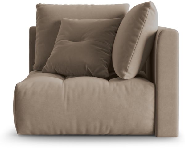 Micadoni Symmetrisches Eckmodul Bloom Samt Casino Hellbraun