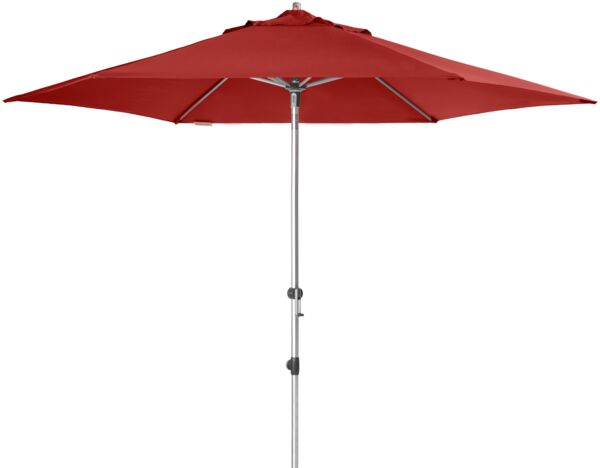 Doppler 'Expert 320 Auto Tilt' Sonnenschirm mit Kurbel, Alugestell / Polyester bordeaux, Ø 320 cm