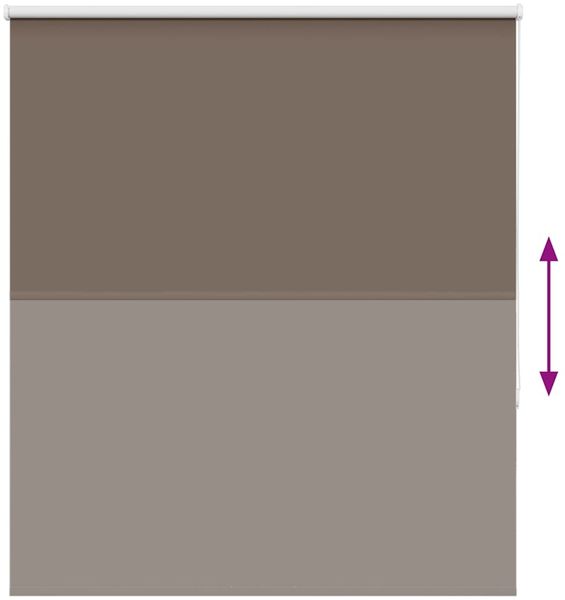 vidaXL Verdunkelungsrollo Kaffeebraun 130x150 cm Stoffbreite 126,6 cm 4011004 Bild 5